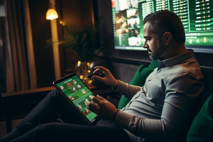 Live casino tables and slot game interface